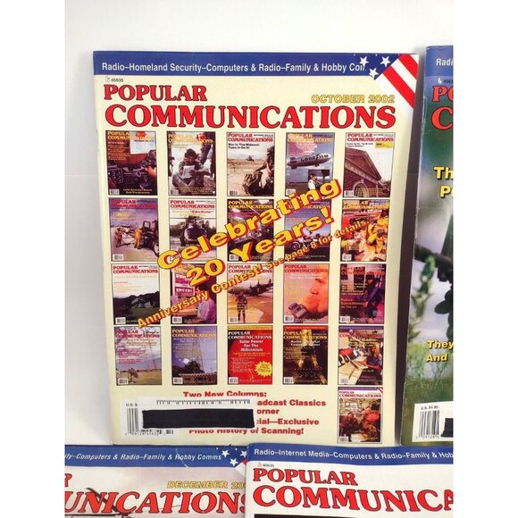 Popular Communications Magazine 2002 Lot of 5 Shortwave Radio Broadcasting Hobby - Picture 7 of 11